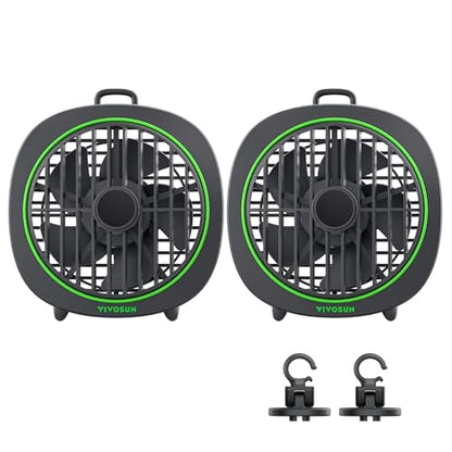 VIVOSUN AeroWave D4 Grow Tent Clip Fan with Detachable Hook, 4" Fan, 2-Pack - size: 4"-2 Pack