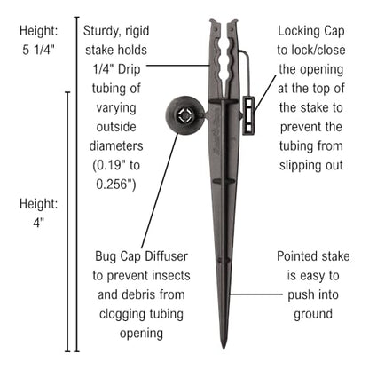 Rain Bird TS25/10PS Drip Stake, 1/4", 10-Pack