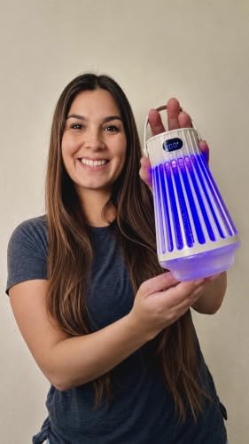 Zap Zone Defender Bug Zapper Outdoor Indoor Rechargeable Mosquito Zapper