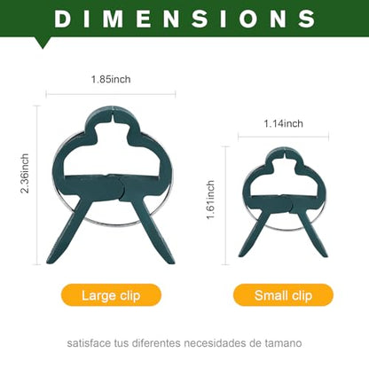 Plant Clips for Climbing Plants, Garden Support for Tomatoes & Vine - size: 20 Small + 20 Big