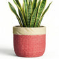 Ceramic Pots for Plants, 8 Inch Planter, Round Plant Pot, Red - color: Red, size: 8 Inch
