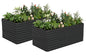 NAVINE 6x3x3ft Outdoor Metal Raised Garden Bed, Metal Planter Box, 2-Pack - color: Black, size: 6x3x3 FT-2PC