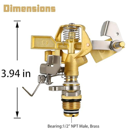 Triumpeek 2-Piece 1/2" Brass Impact Sprinkler Heads