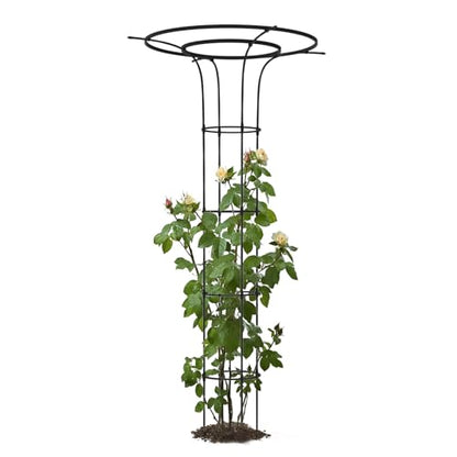 Trellis for Climbing Plants Outdoor 69" H, Mushroom Top Trellis,1Pack - size: 1 pack(Round)