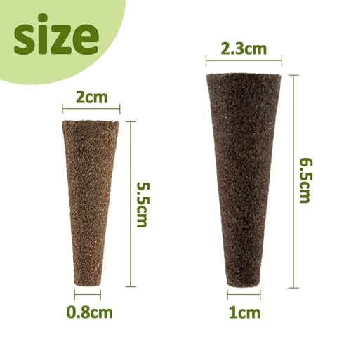 MAQIHAN 50 Grow Sponges for Hydroponics - Seed Pods for Garden Seed Starter Pods Growing System Plant for Seed Plugs Garden Cube Sponges Replacement