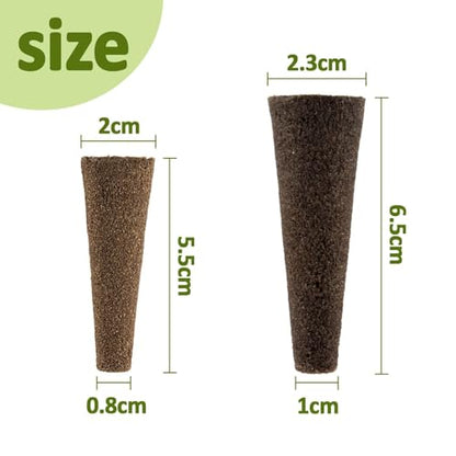 MAQIHAN 50 Grow Sponges for Hydroponics - Seed Pods for Garden Seed Starter Pods Growing System Plant for Seed Plugs Garden Cube Sponges Replacement