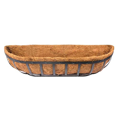 2pcs Trough Coco Liner 36 inch Wall Planter Replaceable Coco Liner for Window Box, Fence Flower Baskets - size: 36 in -2pcs