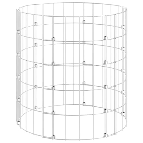 Galvanized Steel Garden Composter 19.7x19.7 Inches, Rustproof Mesh Compost Bin for Organic Waste Collection, Open Grid Design for Air Circulation - size: 19.7" x 19.7"