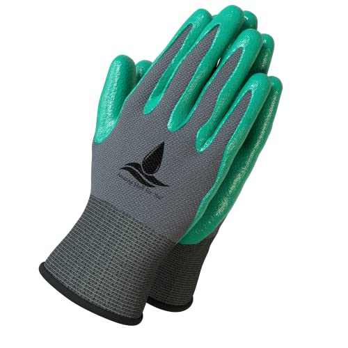 Garden Gloves Women and Men 2 pairs, Super Grippy Texture for Gardening and Work Activities - S,M,L Sizes (Large) - size: Large (2 Pair)