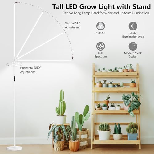 STERREN LED Grow Lights, Plant Floor Lamp for Indoor Growing - color: White