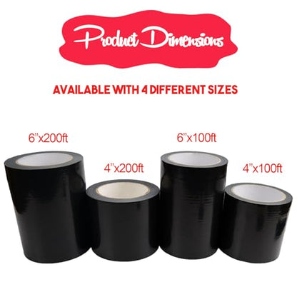 Vapor Barrier Tape, Insulation Tape, Seam Tape Crawl Space Tape, 4'' X200FT - color: 4" x 200'