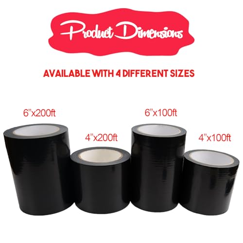 Vapor Barrier Tape, Insulation Tape, Seam Tape Crawl Space Tape, 6'' X200FT - color: 6" x 200'