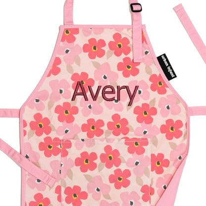 Urban Infant Little Helper Cooking Apron for Toddlers, Kids, Children - color: Poppies, size: Small (3 - 5 yrs), style: Personalized