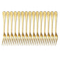 Gold Crab Stainless Steel Forks, 15 Pcs, 5 Inches - size: Gold