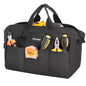 TICONN Heavy Duty Tool Bag Organizer, Small Tool Box with Ergonomic Handle - color: Black, size: 12" Basic Version