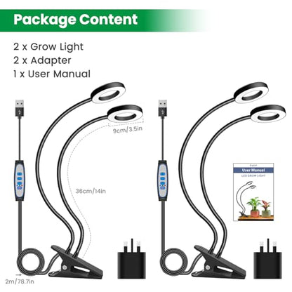 Plant Lights for Indoor Growing,192 LED Full Spectrum Plant Light - size: 2 Pack grow light