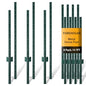 Green Metal Fence Post, Splicing 7 feet, T Post for Garden Fence, 8-Pack - color: Green, size: 7 FT- 8PACK-GREEN SPLICING