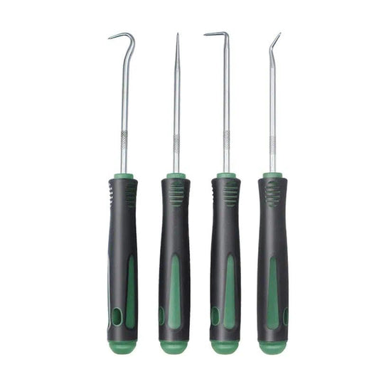 4PCS Weed Puller Tool, Manual Garden Weeding Tool with Non-Slip Grip, Metal Crack Weeder for Garden, Pavement Joints and Soil Cleaning(Green) - color: Green