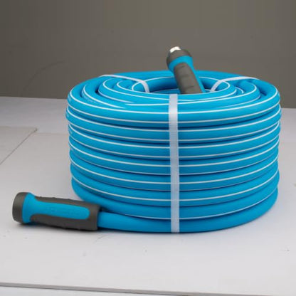 FEVONE Heavy Duty Garden Hose 55 ft, Hybrid Polymer Water Hose - size: 55' (feet)