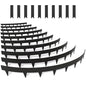 33ft.10 Pack Metal Edging for Landscaping, 40" × 4.5" Garden Edging - color: Black, size: 4.5 Inch