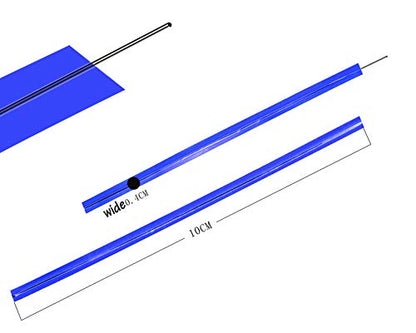 Mini Skater 800pcs 4" Metallic Twist Ties (Blue) - color: Blue