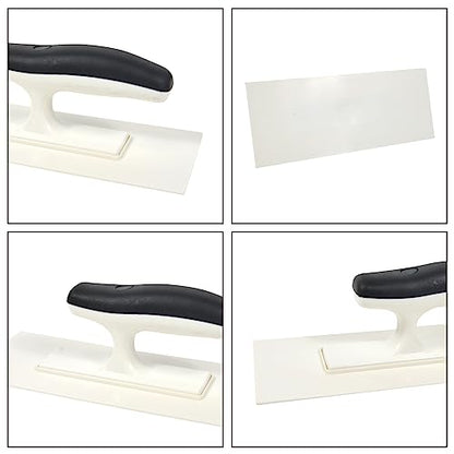 Nichiyo Plastic Finishing Trowel with Comfortable Grip Handle - color: D2209h