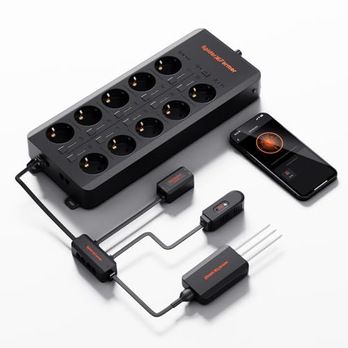 Spider Farmer GGS AC10 Power Strip Kits 10 AC APP-Based Controls Outlets - size: 10 Outlets