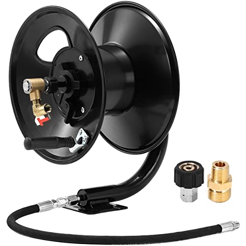 Tool Daily Pressure Washer Hose Reel 100FT x 3/8" / 150FT x 1/4" for Water - size: 100 FT