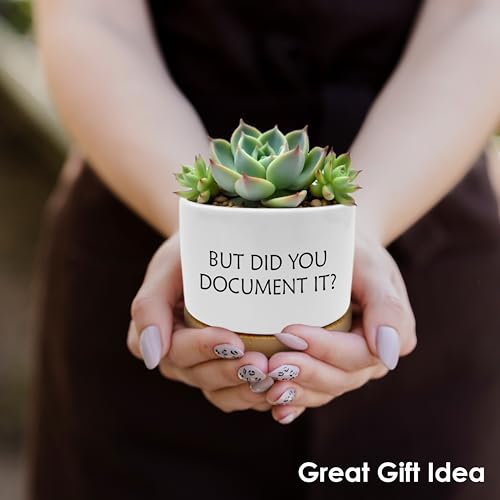 But Did You Document It Funny Plant Pots Succulent Planters - color: Style a -S