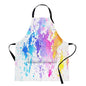 Britimes Apron with Pockets, 32x28 inch, for Women Men, Colorful Paint - color: Watercolor
