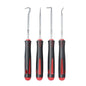 4PCS Weed Puller Tool, Manual Garden Weeding Tool with Non-Slip Grip, Metal Crack Weeder for Garden, Pavement Joints and Soil Cleaning(Red) - color: Red