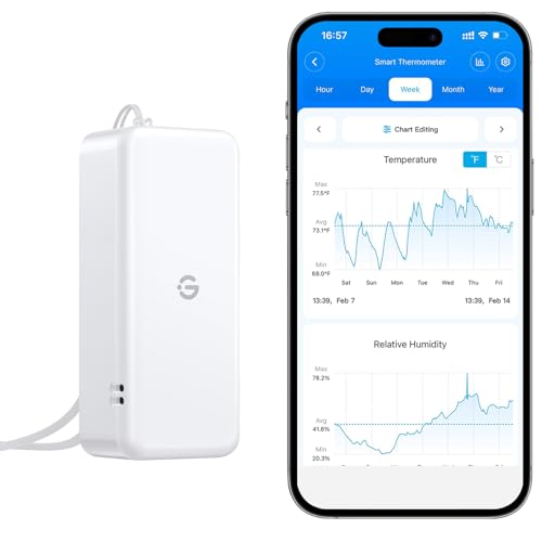 GoveeLife H5110 Bluetooth Hygrometer Thermometer, Mini Sensor - style: 1 Sensor