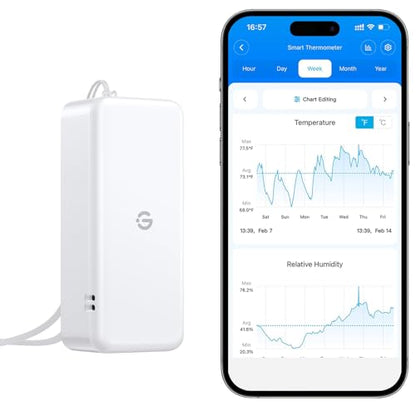 GoveeLife H5110 Bluetooth Hygrometer Thermometer, Mini Sensor - style: 1 Sensor
