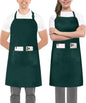 Utopia Kitchen Bib Aprons 2 Pack Adjustable With 2 Pockets - color: Green