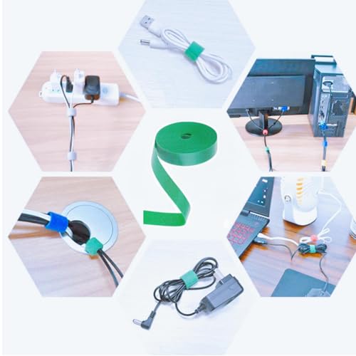 16.4 Feet Green Garden Tape Plant Ties 1/2'' Wide Garden Ties Plant Tape for Climbing Plants Reusable Gardening Plant Tape Support Strap for Flowers, Vines, Tomatoes Support Tape(16.4ft) - size: 16.4ft