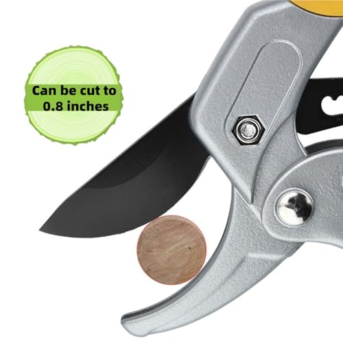 8.5-inch Bypass Pruning Shears, Professional Gardening Shears