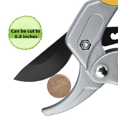 8.5-inch Bypass Pruning Shears, Professional Gardening Shears