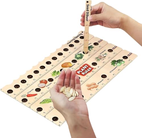 Seed Spacing Ruler for Square Foot Gardening and Raised Beds Planting Guide