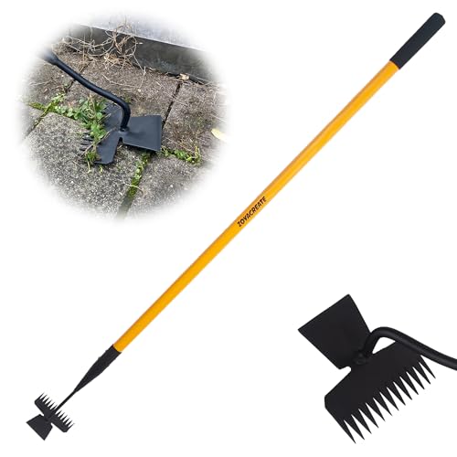 Weed Puller Tool, Heavy Duty Long Handle Stand Up Manual Weeder Remove for Yard Lawn Patio Garden -55Inch