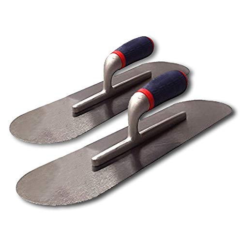 Stainless Steel Trowel 18" x 5" Cement Finishing Masonry Hand Trowels (Pack of 2)