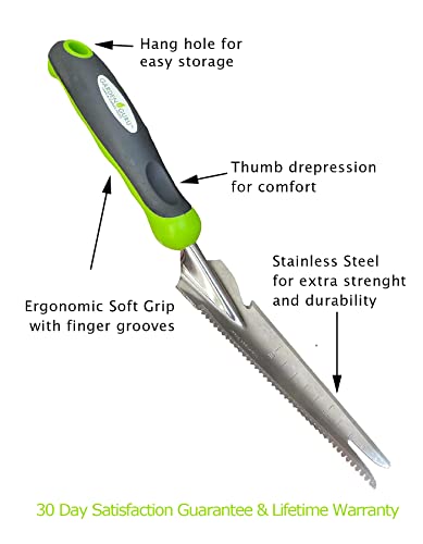 Garden Guru Hand Weeder Trowel with Ergonomic Handle – Stainless Steel Weeding & Digging Knife – Rust Resistant - Perfect for Weeding, Transplanting, Digging, Pruning, Cutting - 1 Case (50 Pcs) - size: 50 Pack