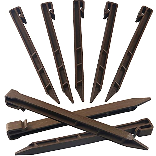 10 Inch Christmas Inflatable Plastic Stakes, 8 PCS Landscape Anchoring Stakes Edging Spikes Ground Tent Stakes for Christmas Holiday Inflatables Garden Decorations - size: 8 PCS
