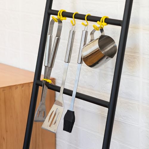 8PCS 4 Inch Silicone Cable Ties, Reusable Bendable Rubber Twist Ties - color: Yellow, size: 4in(8pcs)