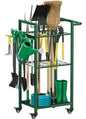 Garden Tool Organizer with Wheels, Green - color: green