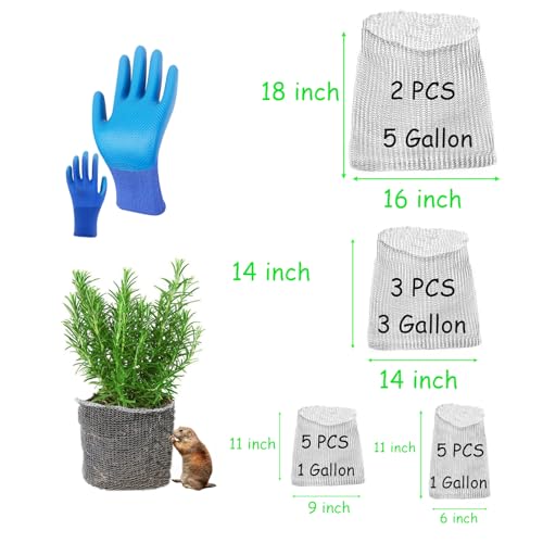 5 Packs Gopher Baskets 3 Gallon Size Stainless Stee (Small) - size: Multisize X 15 PCS