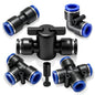 40PCS 1/4" Drip Irrigation Fittings, Quick Connect Drip System Parts - size: 40PCS 1/4" Connector Set