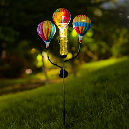 Solar Rain Gauge, Hot Air Balloon Rain Gauge Outdoor