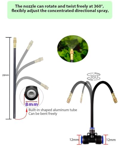 360° Adjustable Drip Irrigation Sprinkler Kit – Garden Watering System - size: 50 FT