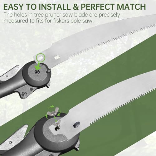15" Pole Pruner Saw Blade for Fiskars Extendable Tree Pruning & Trimming