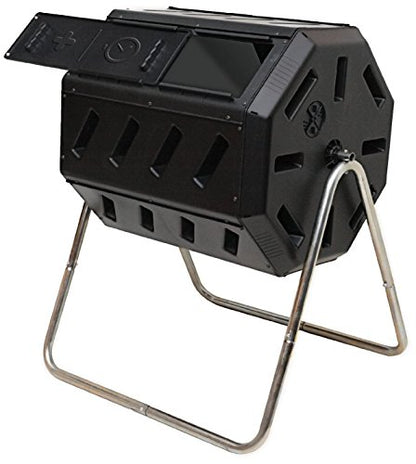 FCMP Outdoor IM4000 Dual Chamber Tumbling Composter (37 Gallon) - size: 37 gallon